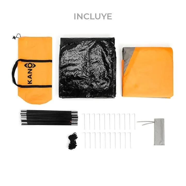 Carpa Outdoor Kano Rupanco 4 personas Naranja