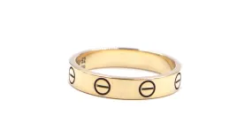 Cartier 18k Tamaño del anillo de bodas de oro amarillo Love 52 Dorado 