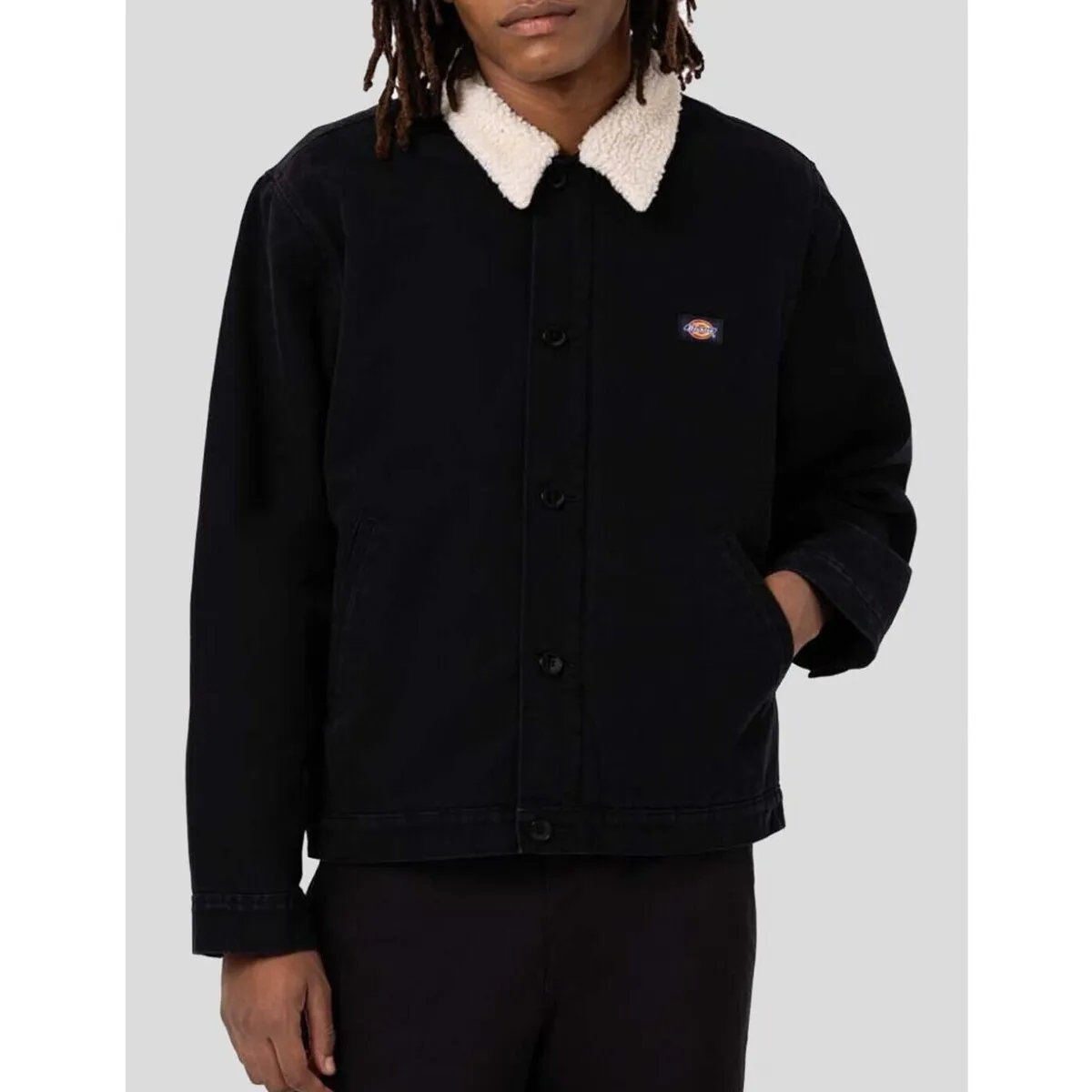 CAZADORA  DUCK CANVAS JACKET  BLACK