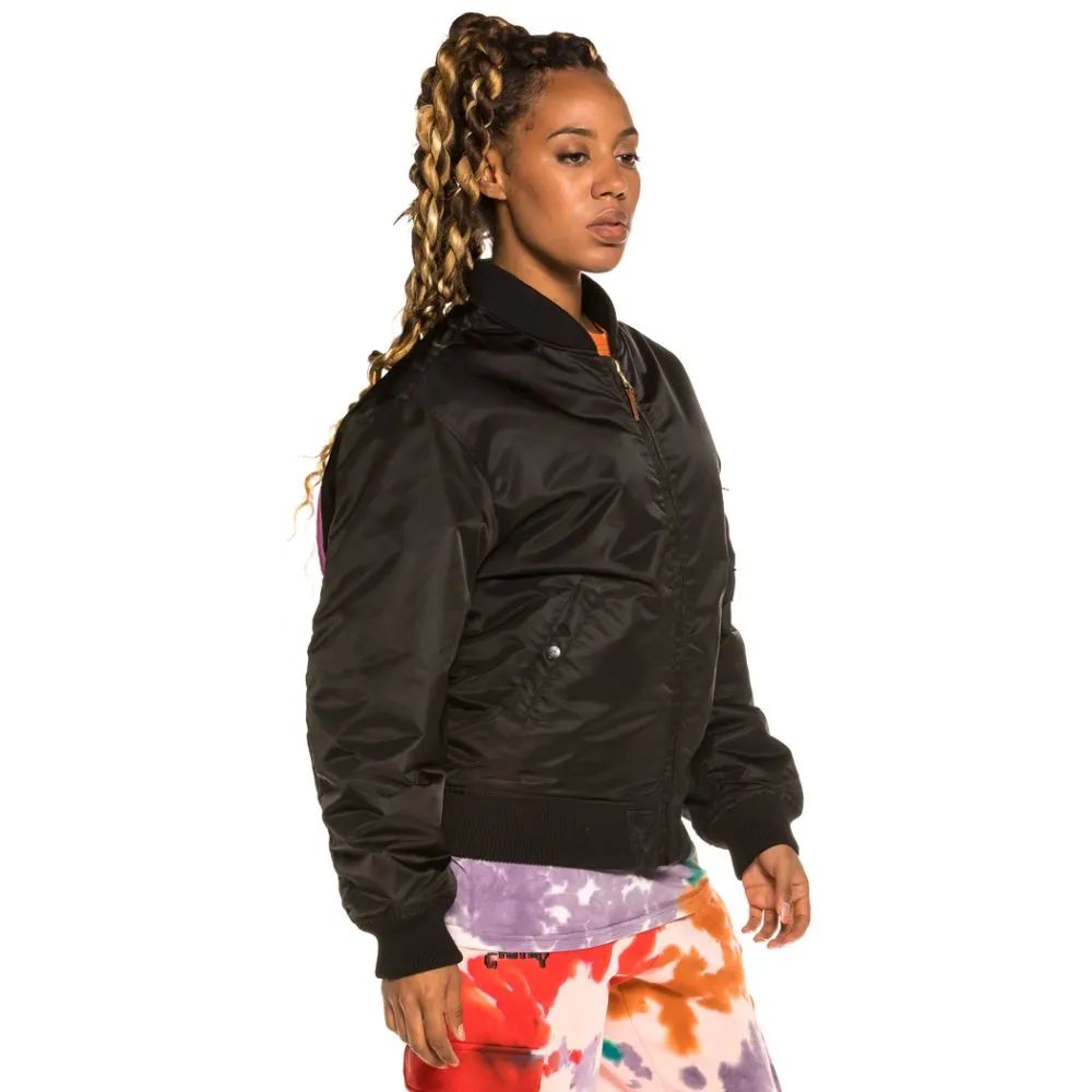 Chaqueta Bomber Reversible Unisex Grimey "Liveution" - Black | Spring 21