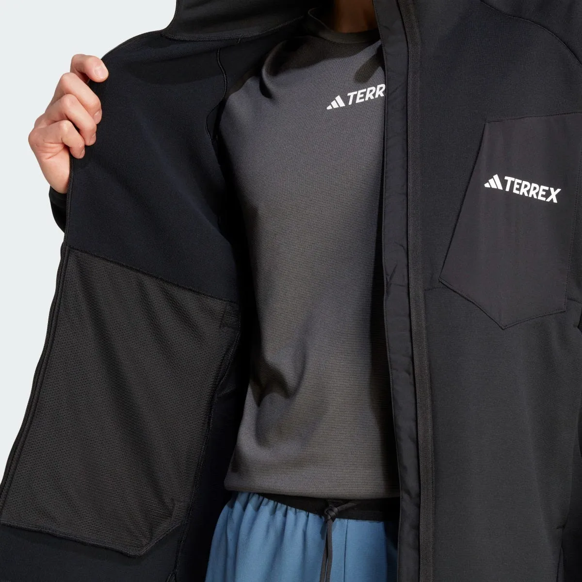 Chaqueta Outdoor Hombre Adidas Terrex Xperior Negra