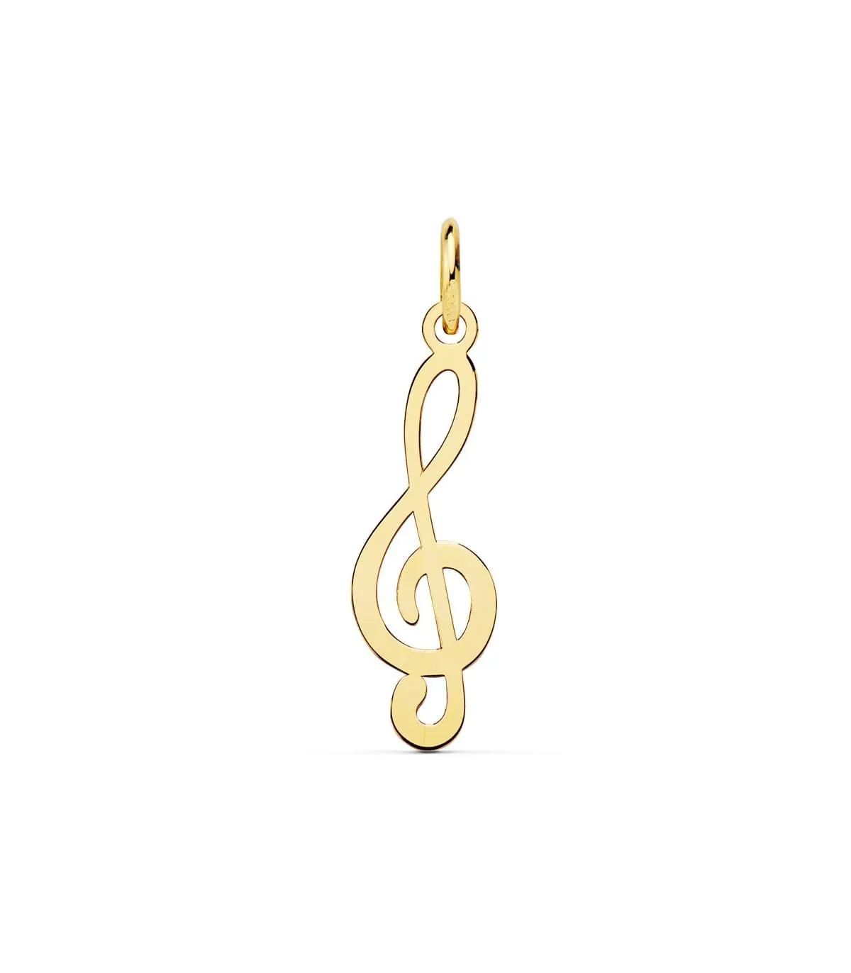 Colgante Clave de Sol Oro Amarillo 18k 21 mm