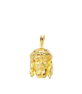 Colgante Cristo Buena Muerte Oro 18K 18mm