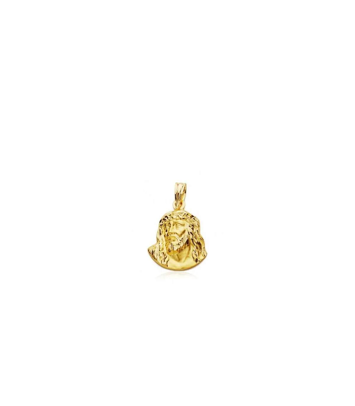 Colgante Rostro de Cristo Oro 18K 18mm