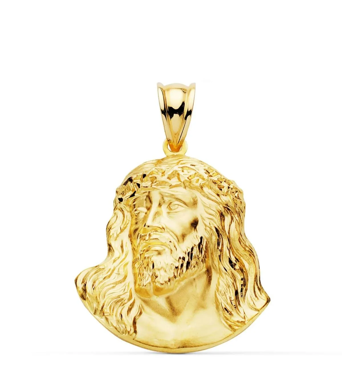 Colgante Rostro de Cristo Oro 18K 27mm