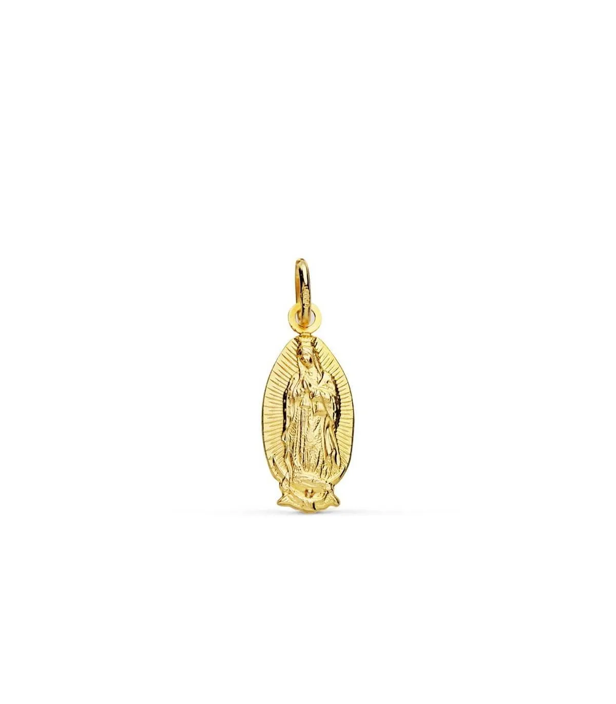 Colgante V. Guadalupe México Oro 18k 19mm