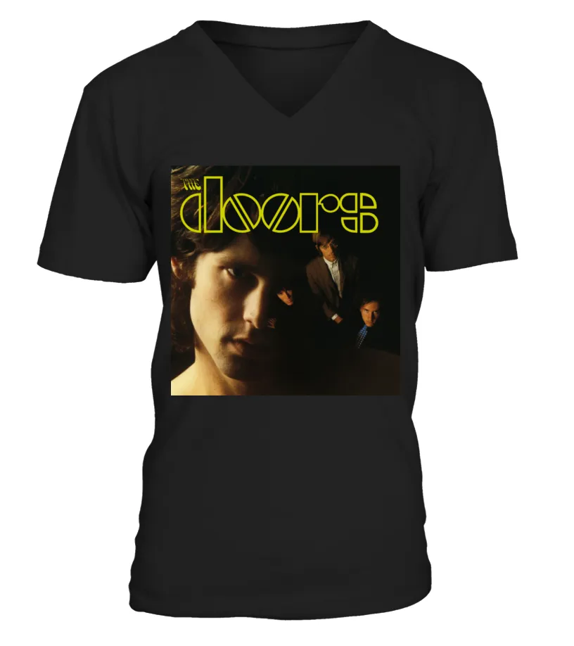 COVER-046-BK. The Doors, 'The Doors' Camiseta cuello en V Unisex