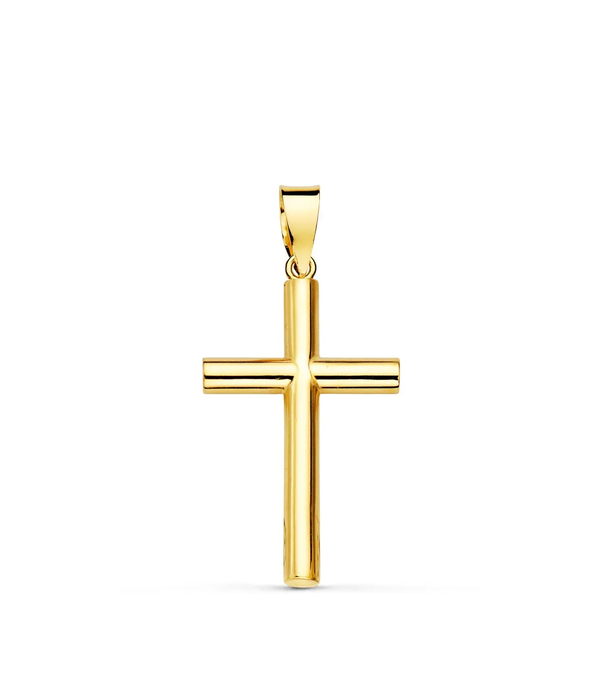 Cruz lisa Oro 18K 21 mm