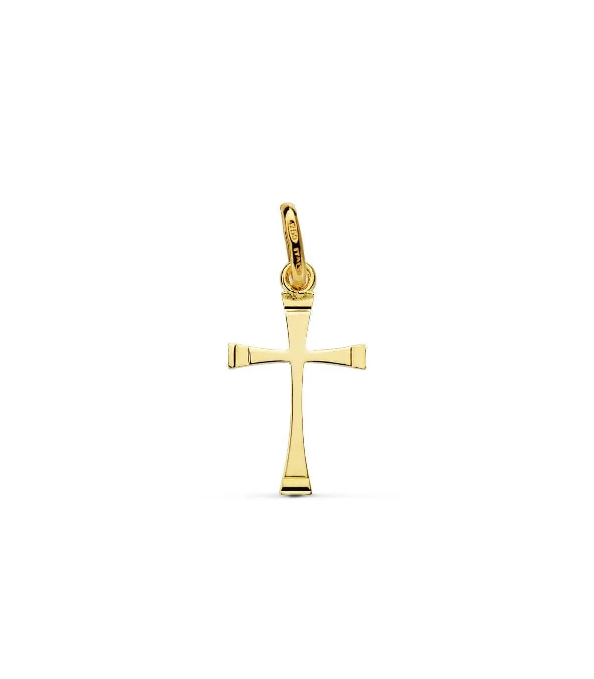 Cruz oro 18k plana lisa 21mm