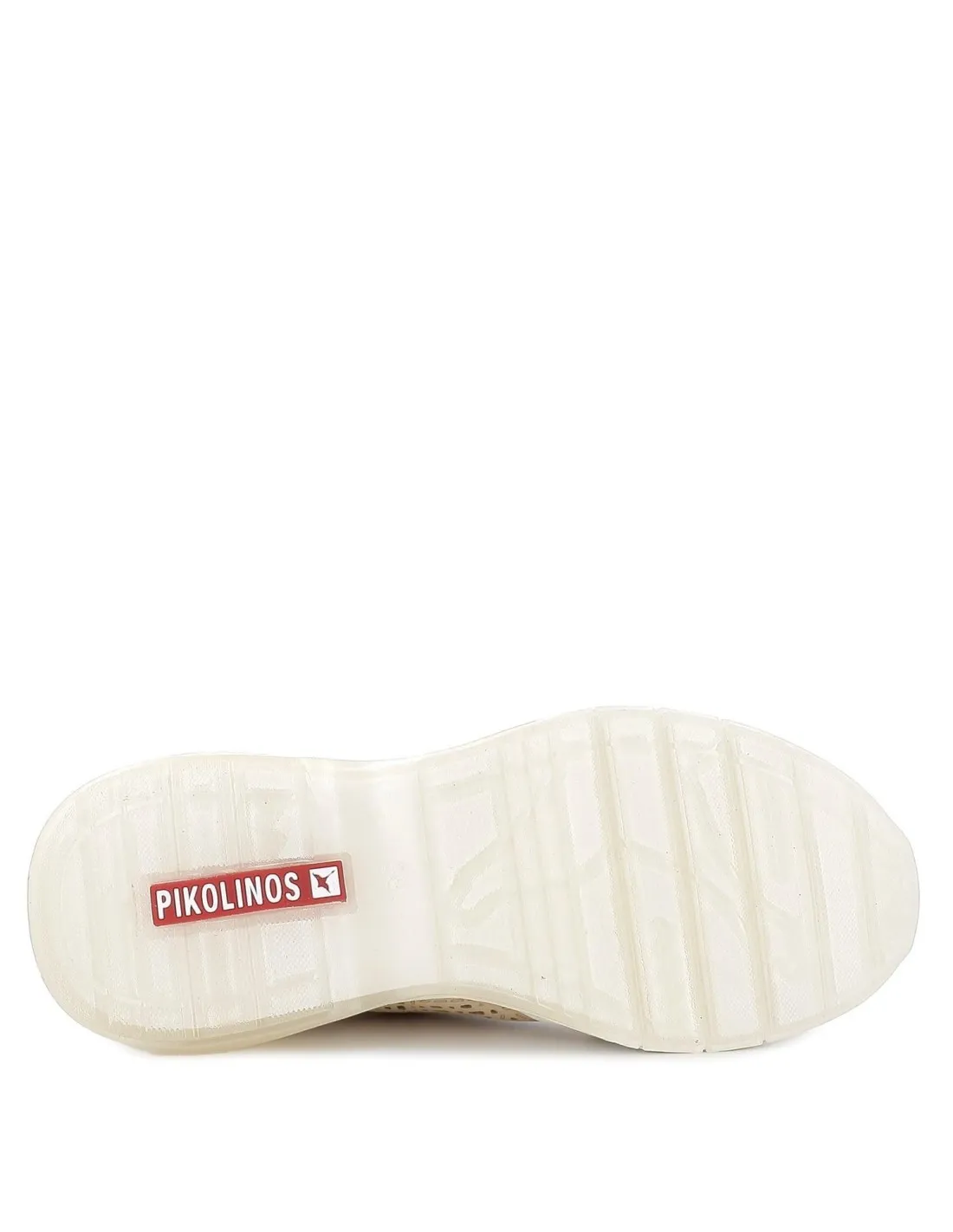 Deportiva casual piel beige plantilla acolchada mujer Pikolinos