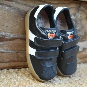 Deportivo de piel Pablosky 279210 TORELLO negro doble velcro