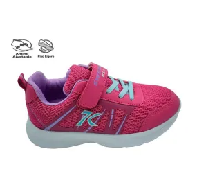 DEPORTIVO SWEDEN KLE 318513 XUXA VELCRO Y ELÁSTICOS FUXIA MUY CÓMODA PARA NIÑAS 27120