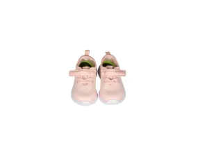 Deportivo Velcro Nylon Rosa Piso Blanco