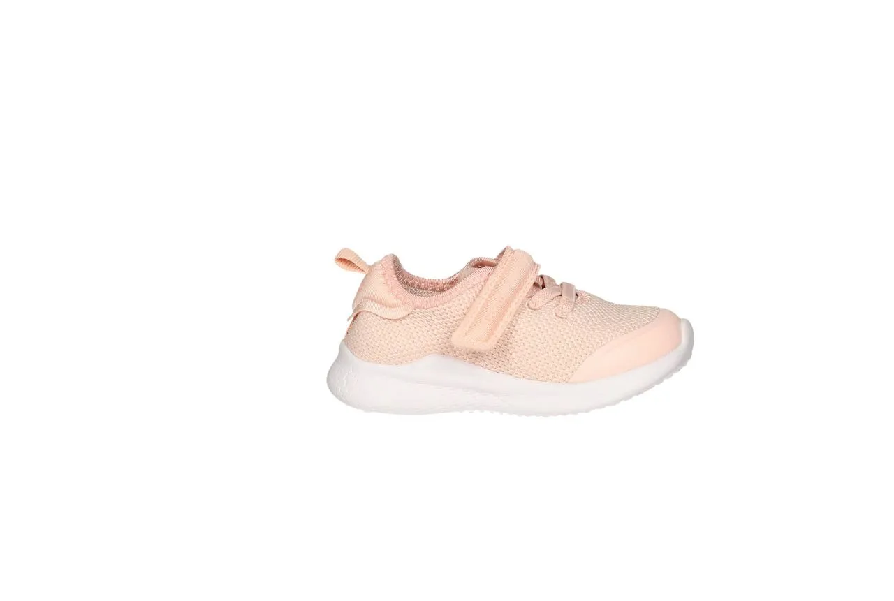 Deportivo Velcro Nylon Rosa Piso Blanco