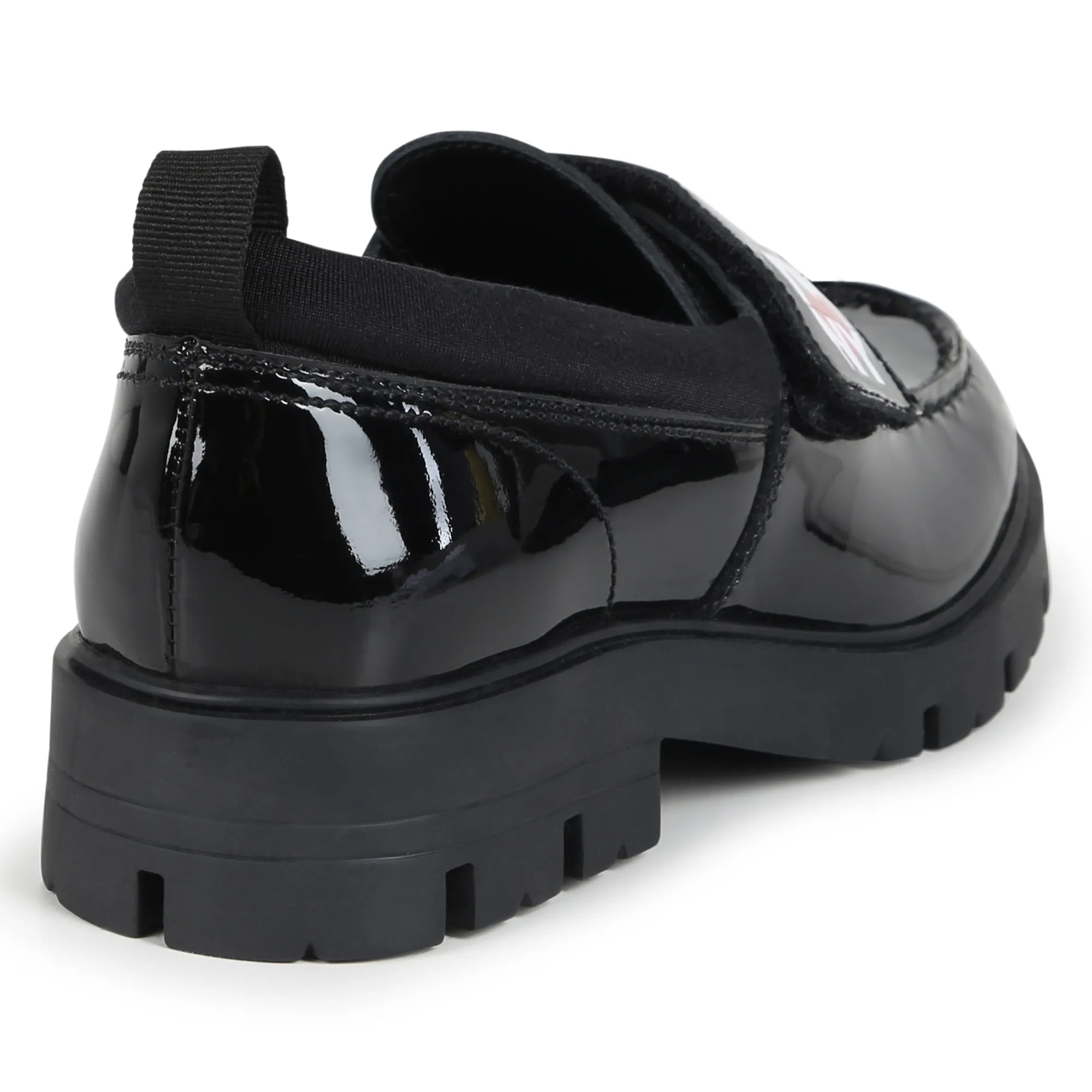 DKNY Mocasines de cuero con velcro