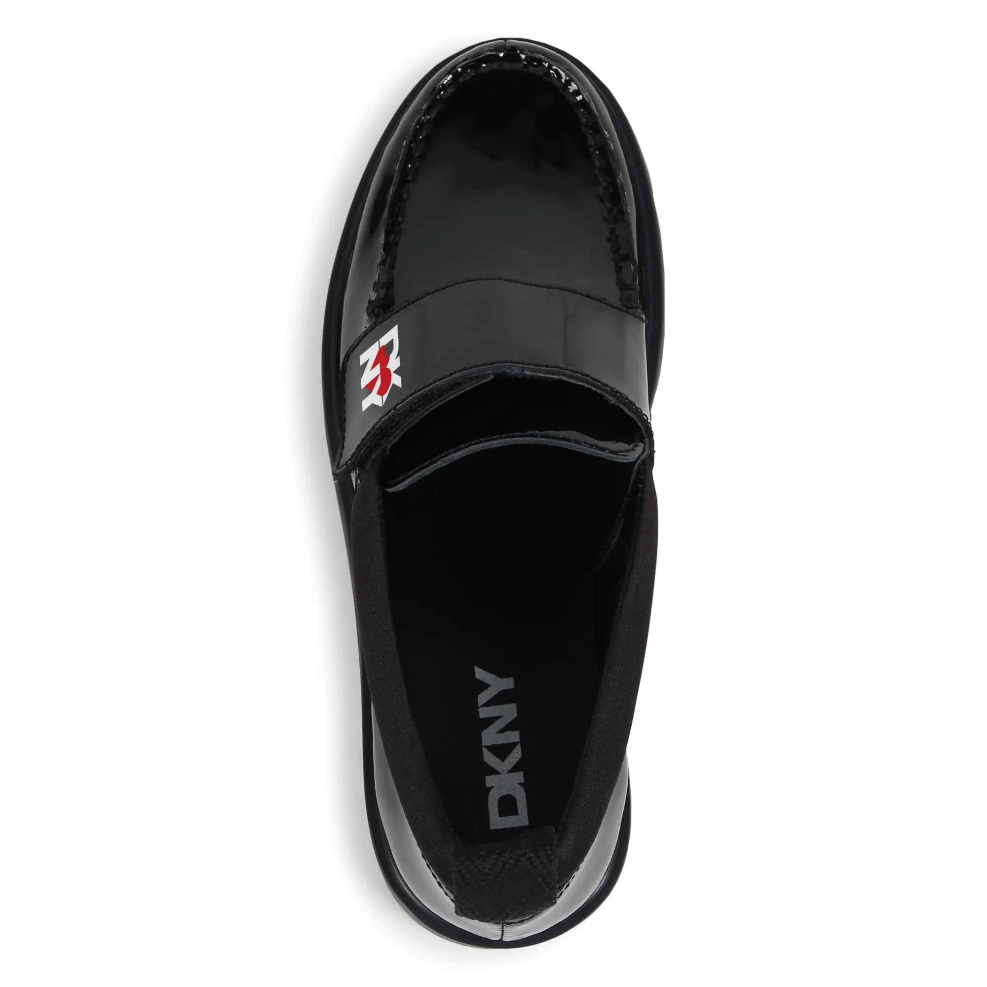 DKNY Mocasines de cuero con velcro