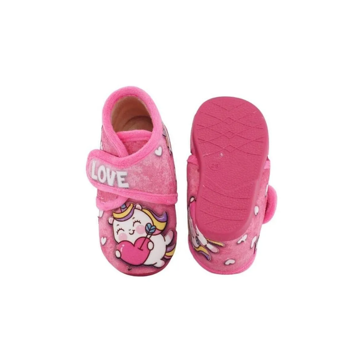 E1-223 BOTIN VELCRO UNICORNIO NIÑA