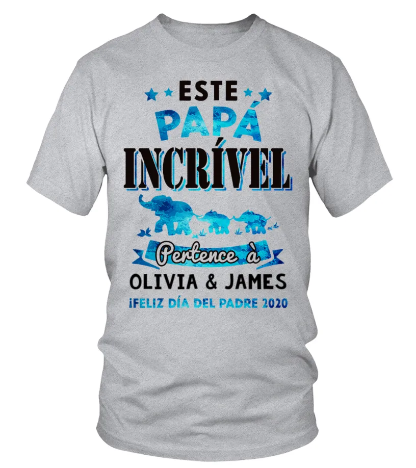 Este papá incrível pertenece à Olivia & James. ¡ Feliz día del padre 2020 Camiseta cuello redondo Unisex