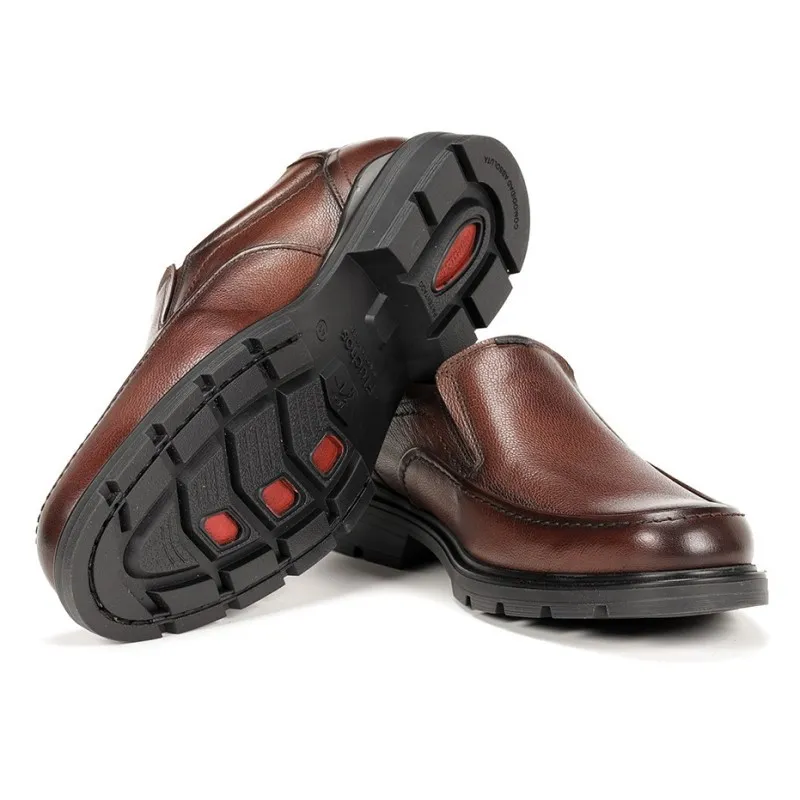 FLUCHOS Fredy F1606 Negro y marrón Mocasín liso Hombre