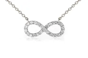 Gargantilla Petite INFINITY - Oro 18k blanco - everyday chica