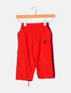 GINKANA Pantalón rojo deportivo