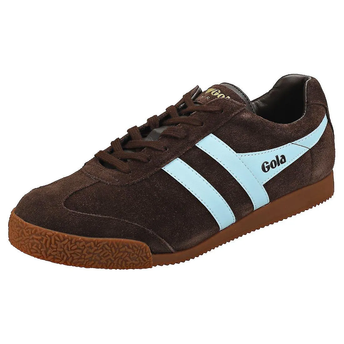 Gola Harrier Unisex Entrenadores Clásicos en Marrón Oscuro