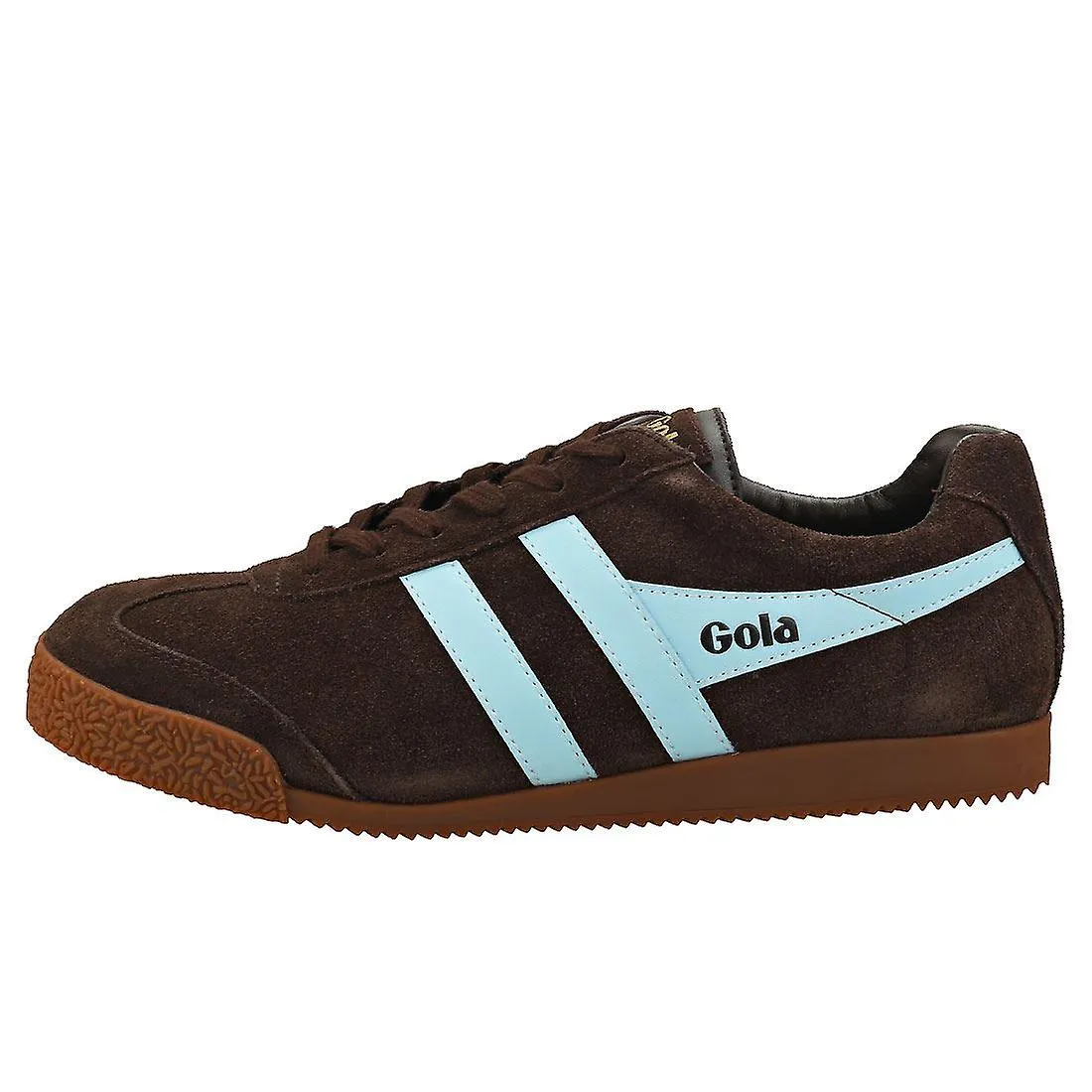 Gola Harrier Unisex Entrenadores Clásicos en Marrón Oscuro