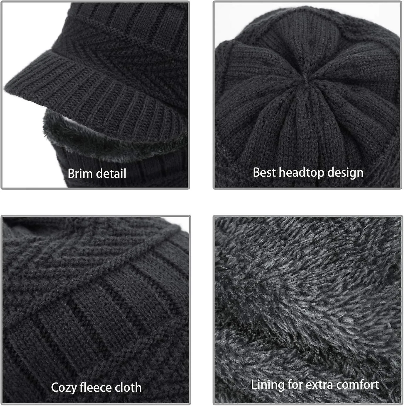 Hat With Soft Neck Warmer, Neutral Windproof And Warm Ski Mask, Suitable For Outdoor Sports