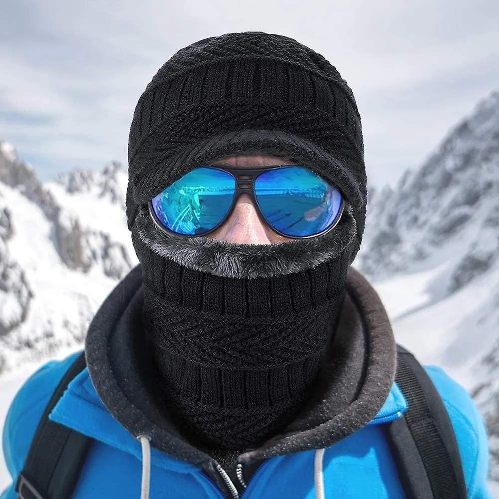 Hat With Soft Neck Warmer, Neutral Windproof And Warm Ski Mask, Suitable For Outdoor Sports