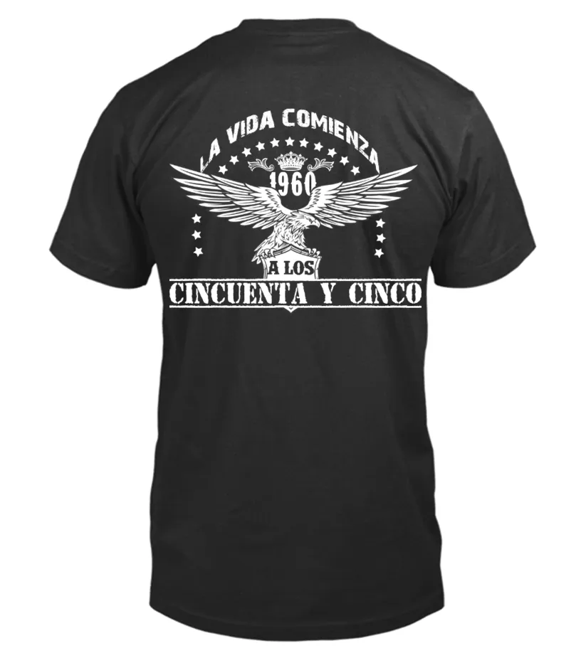 La vida comienza a los cincuenta y cinco 1960 Camiseta cuello redondo Unisex