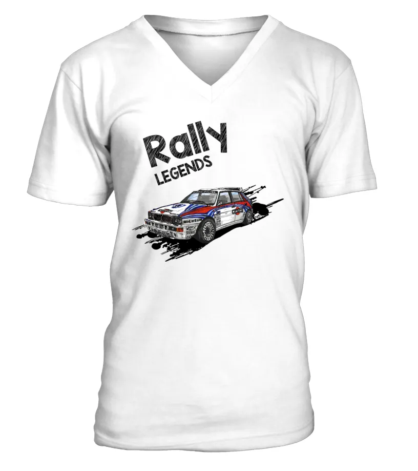 Lancia Delta S4 Rally WT Camiseta cuello en V Unisex