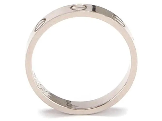 Love Cartier 18Anillo de amor de oro blanco K Plata 