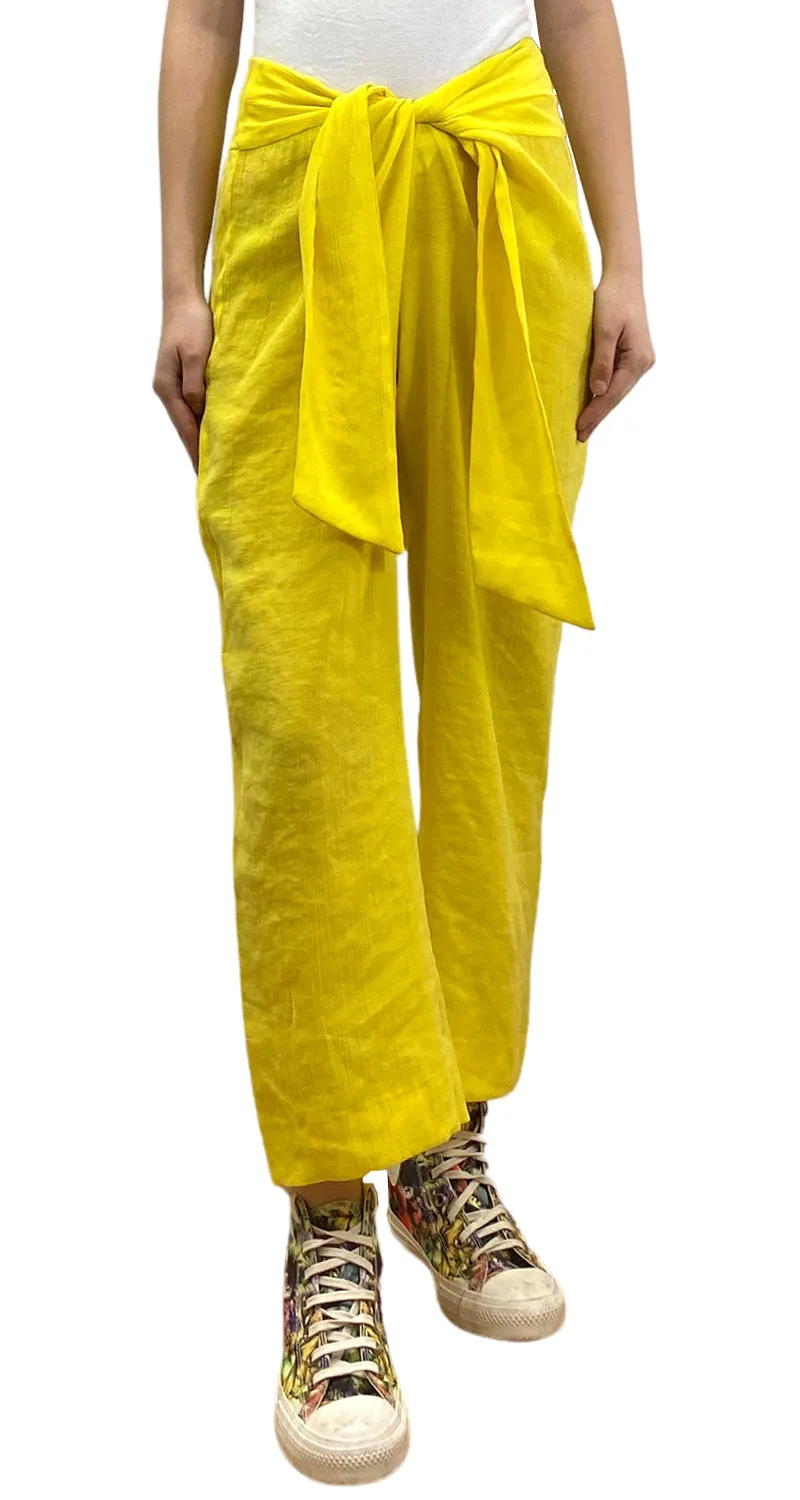 MANGO Pantalón Amarillo