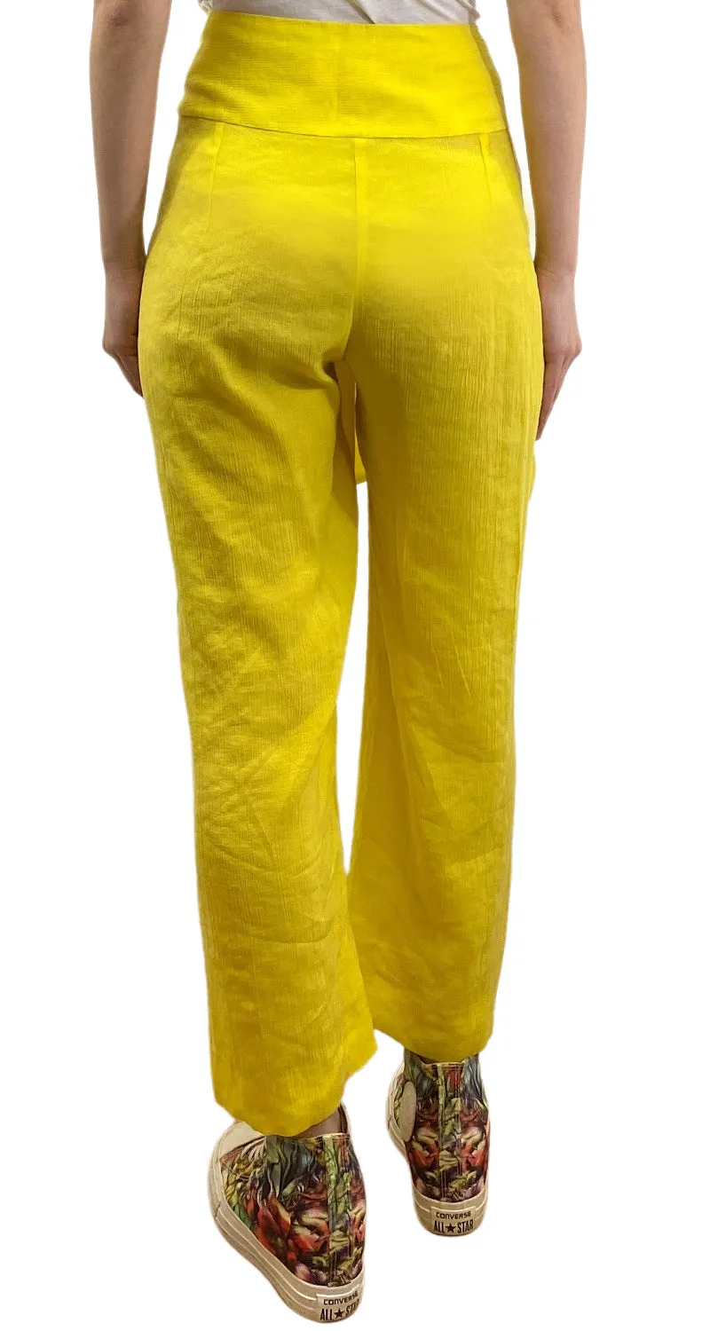 MANGO Pantalón Amarillo