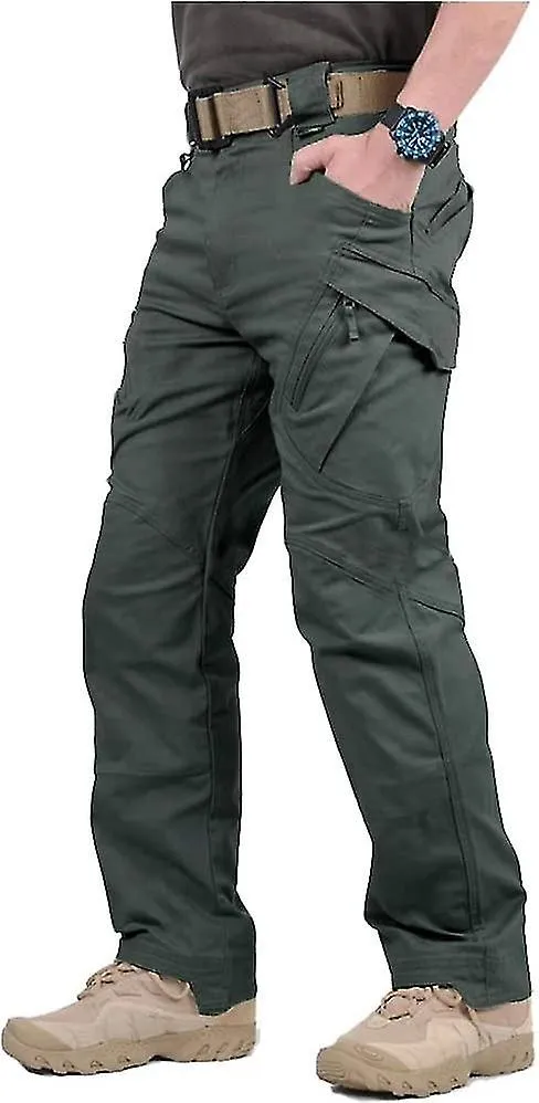 Men's Assault Tactical Pants Lightweight Cotton Outdoor Military Combat Cargo Trousers - Snngv