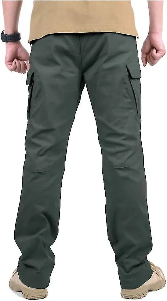 Men's Assault Tactical Pants Lightweight Cotton Outdoor Military Combat Cargo Trousers - Snngv