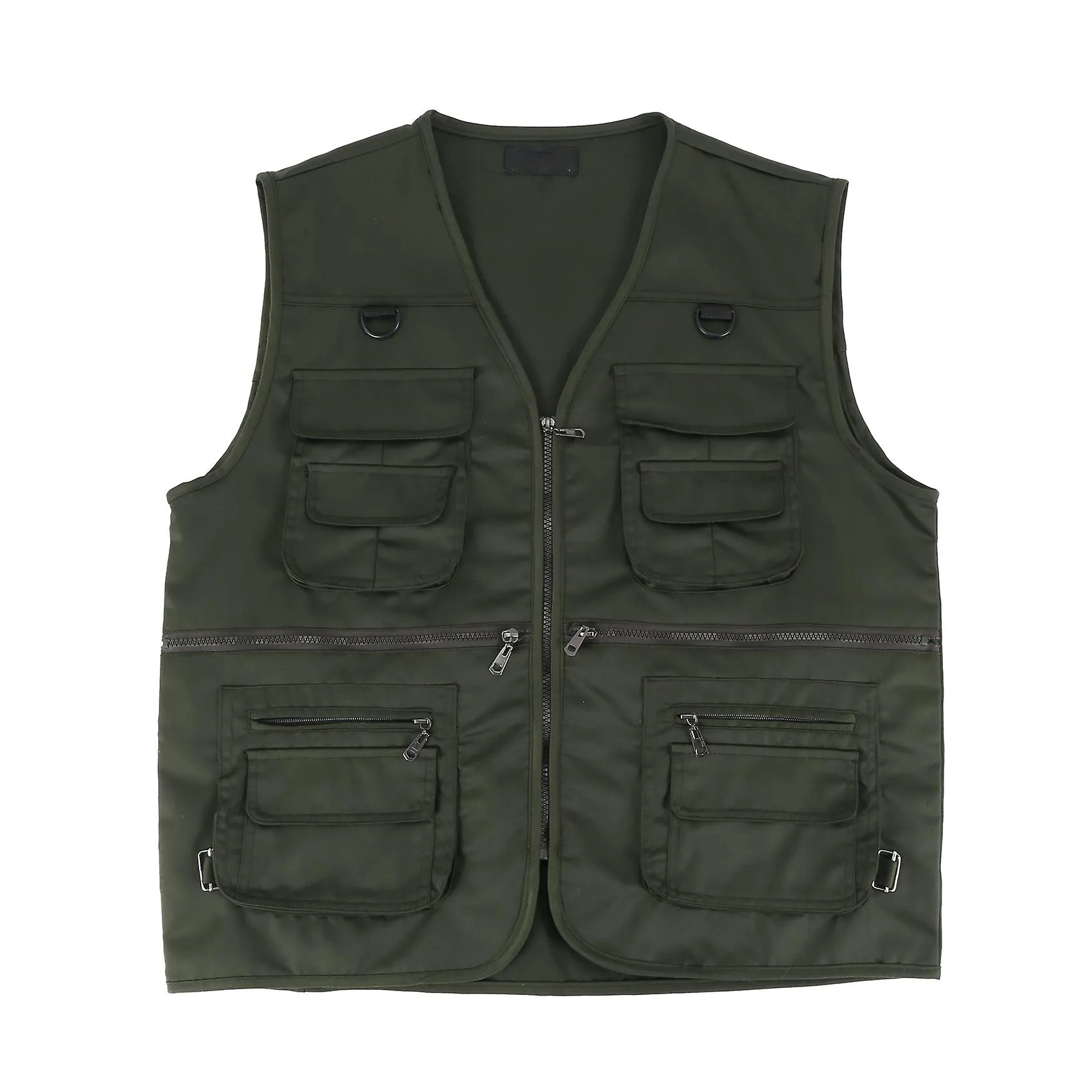 Men's Fishing Vest With Multi-pocket Zip For Photography / Hunting / Travel Outdoor Sport - Green