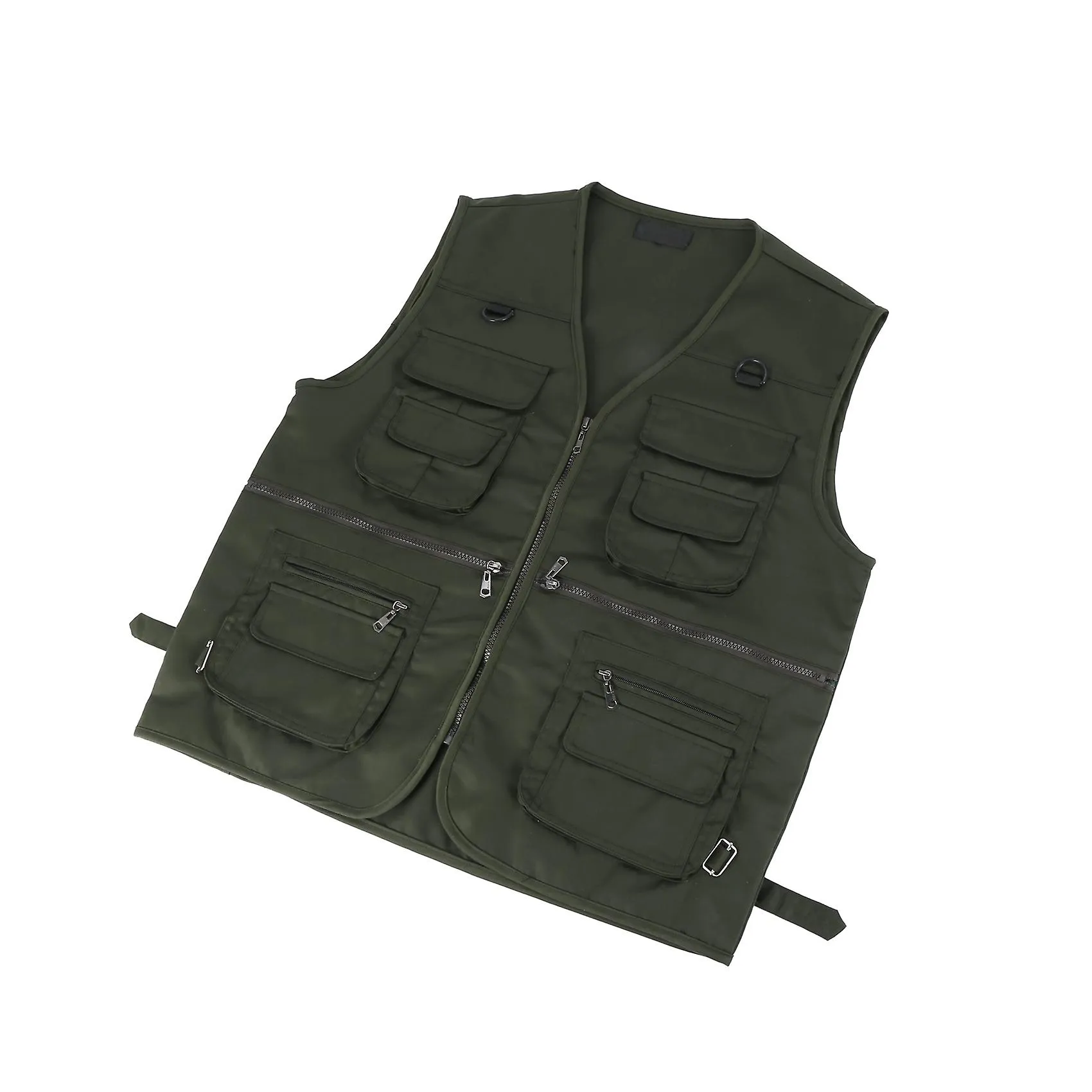 Men's Fishing Vest With Multi-pocket Zip For Photography / Hunting / Travel Outdoor Sport - Green