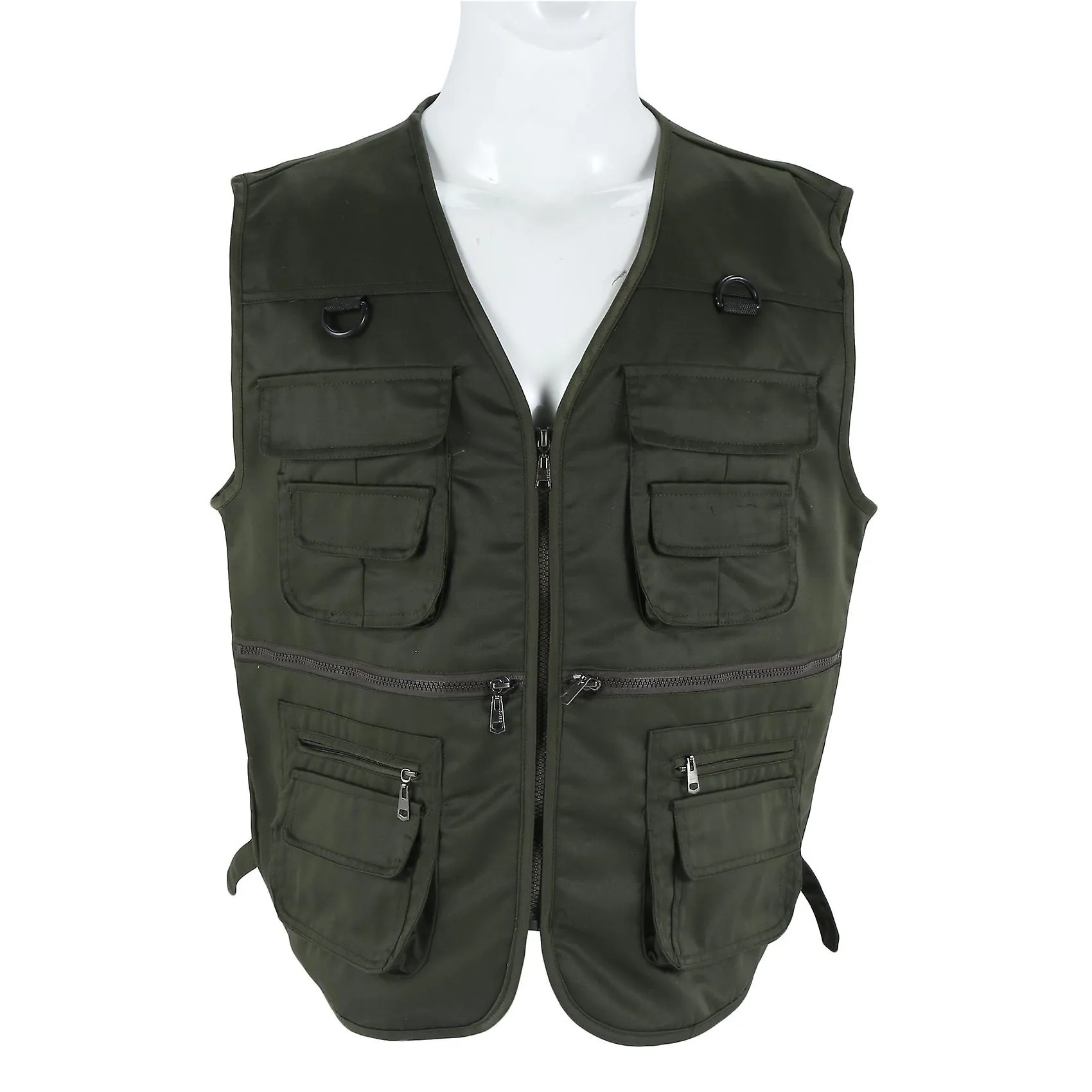 Men's Fishing Vest With Multi-pocket Zip For Photography / Hunting / Travel Outdoor Sport - Green