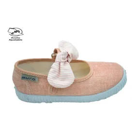 MERCEDITAS MURO 260 VELCRO PLAYERA SALÓN CORAL ADORNO LAZO DE RAYAS 26524