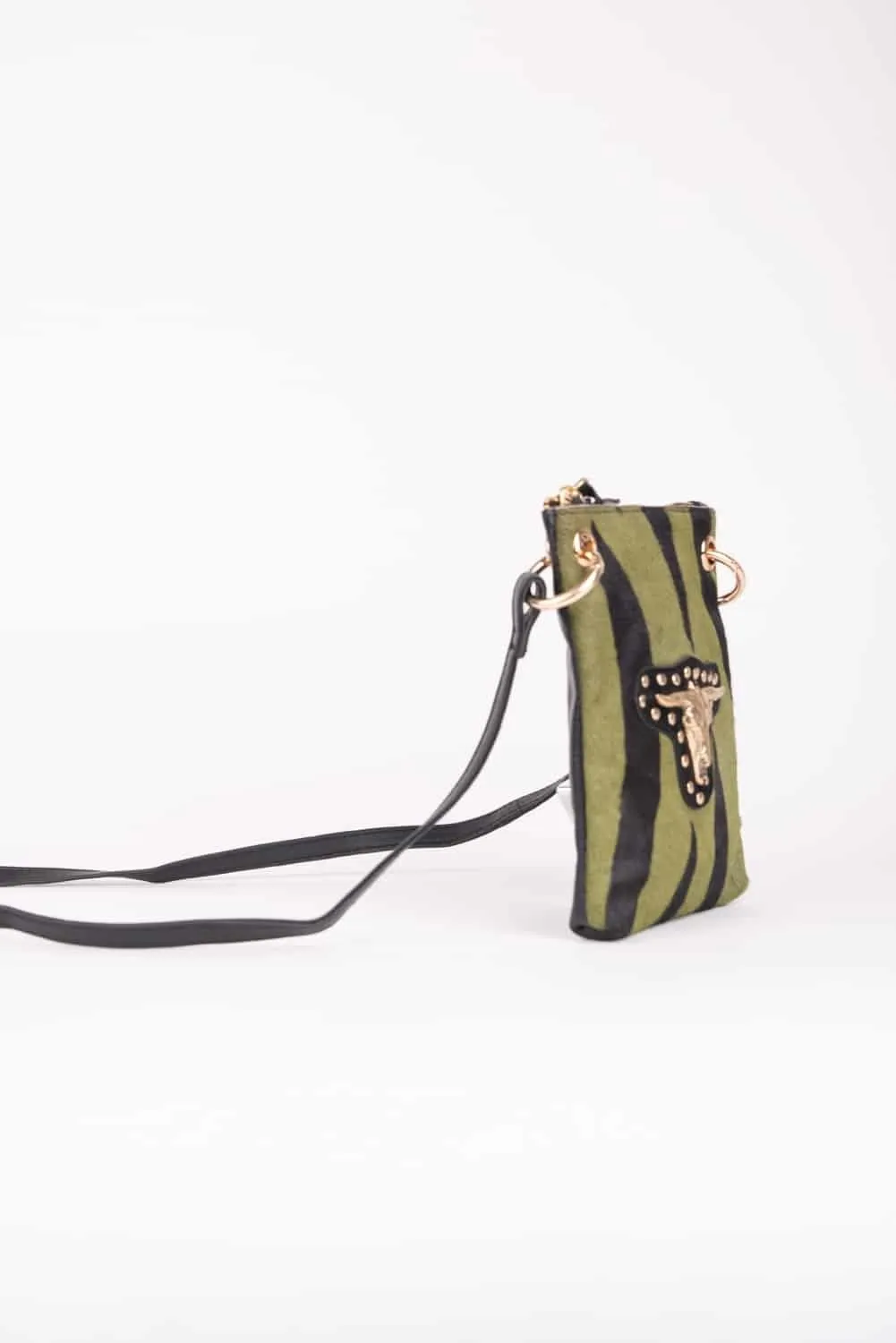 Mini bolso buffalo verde piel