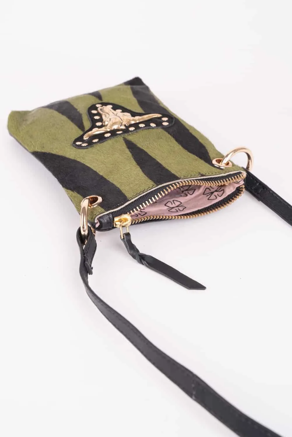 Mini bolso buffalo verde piel