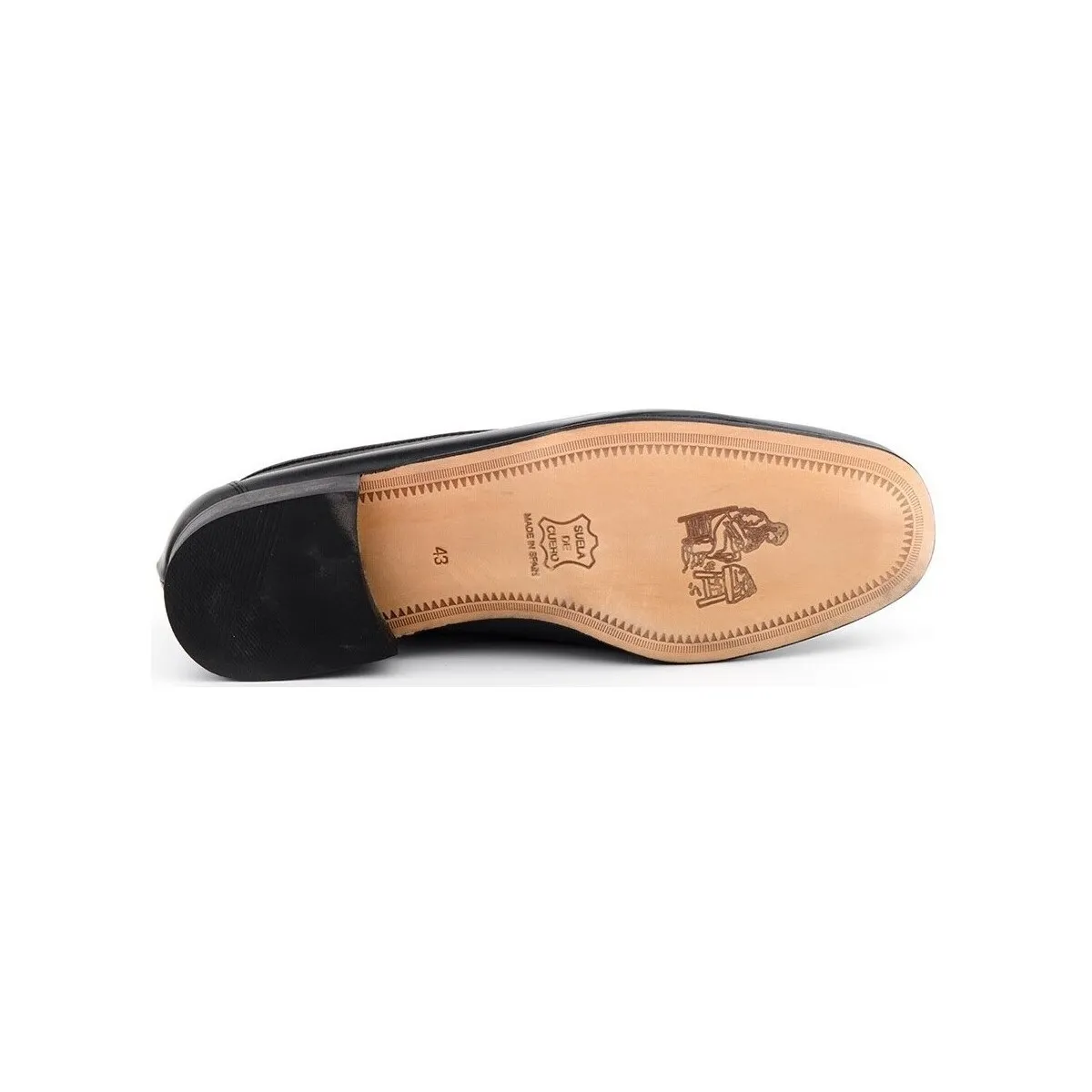 Mocasines de hombre de piel negros by