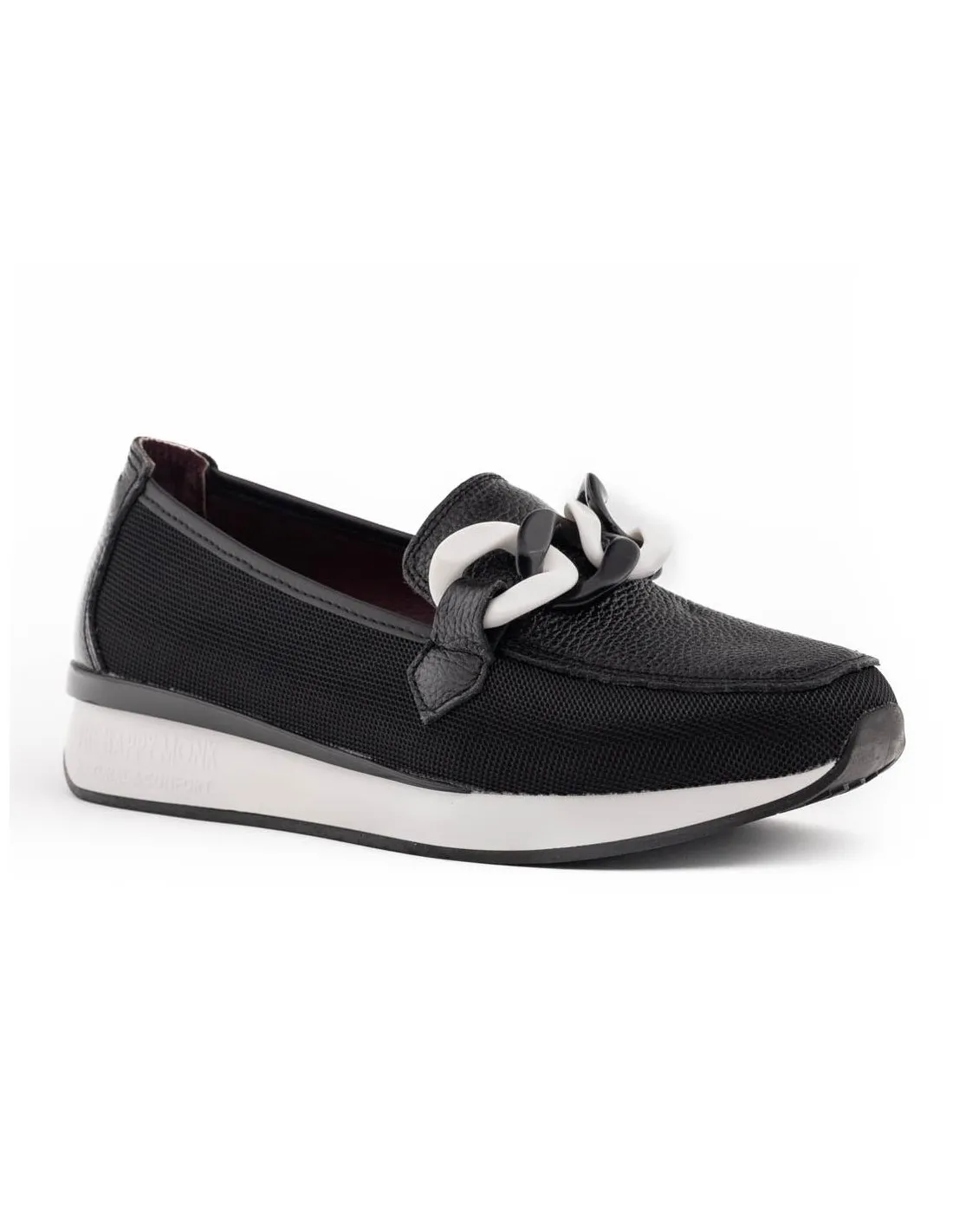 MOCASINES DE MUJER THE HAPPY MONK VANITY NEGRO