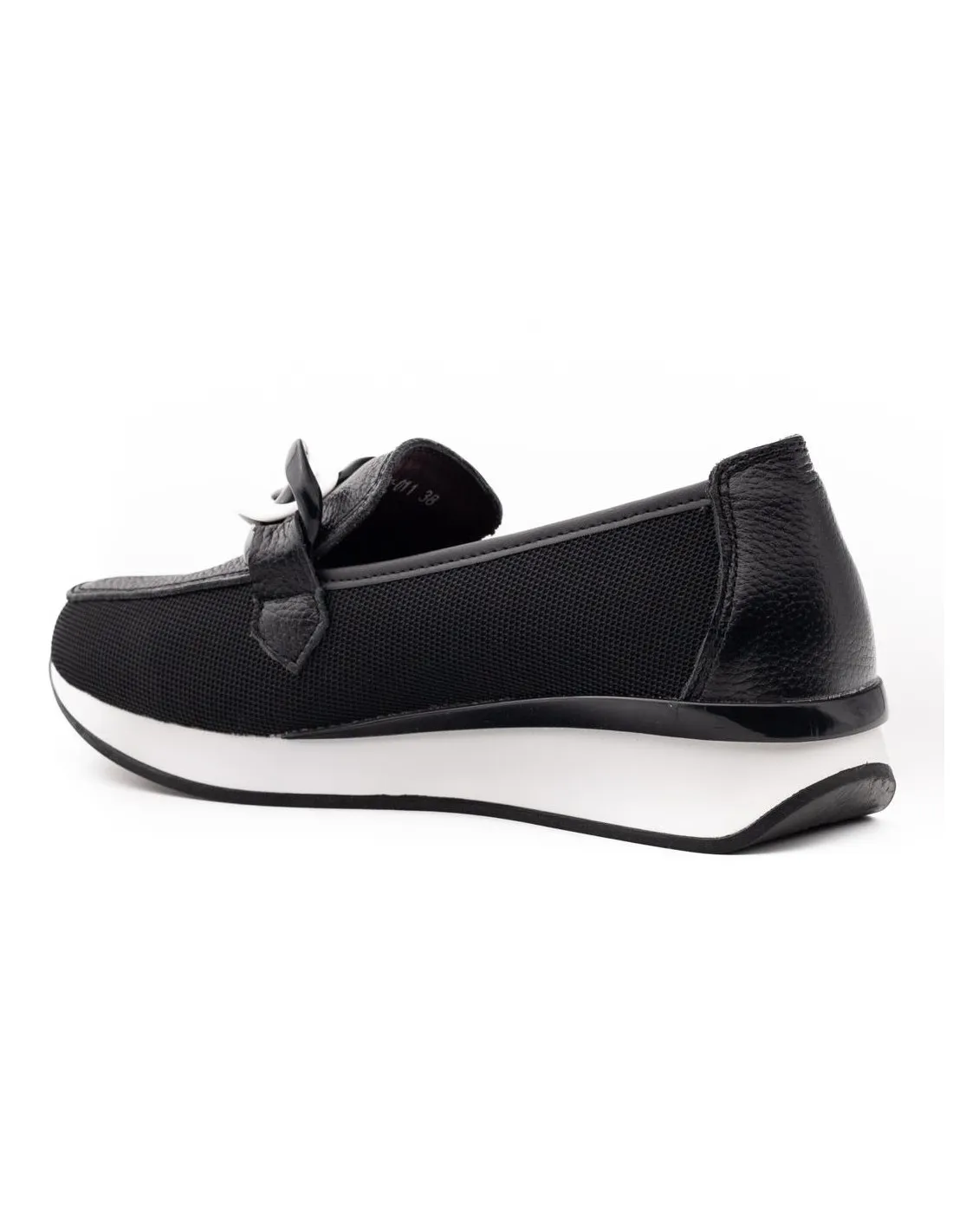 MOCASINES DE MUJER THE HAPPY MONK VANITY NEGRO