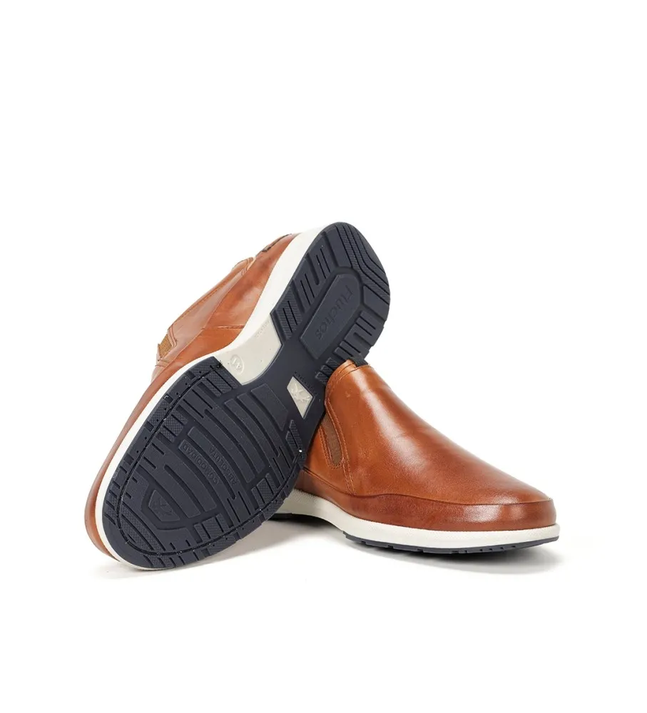 Mocasines de Piel F1735 Marrón medio