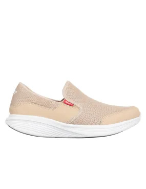 Mocasines deportivos crema ultraligeros slip-on mujer MBT