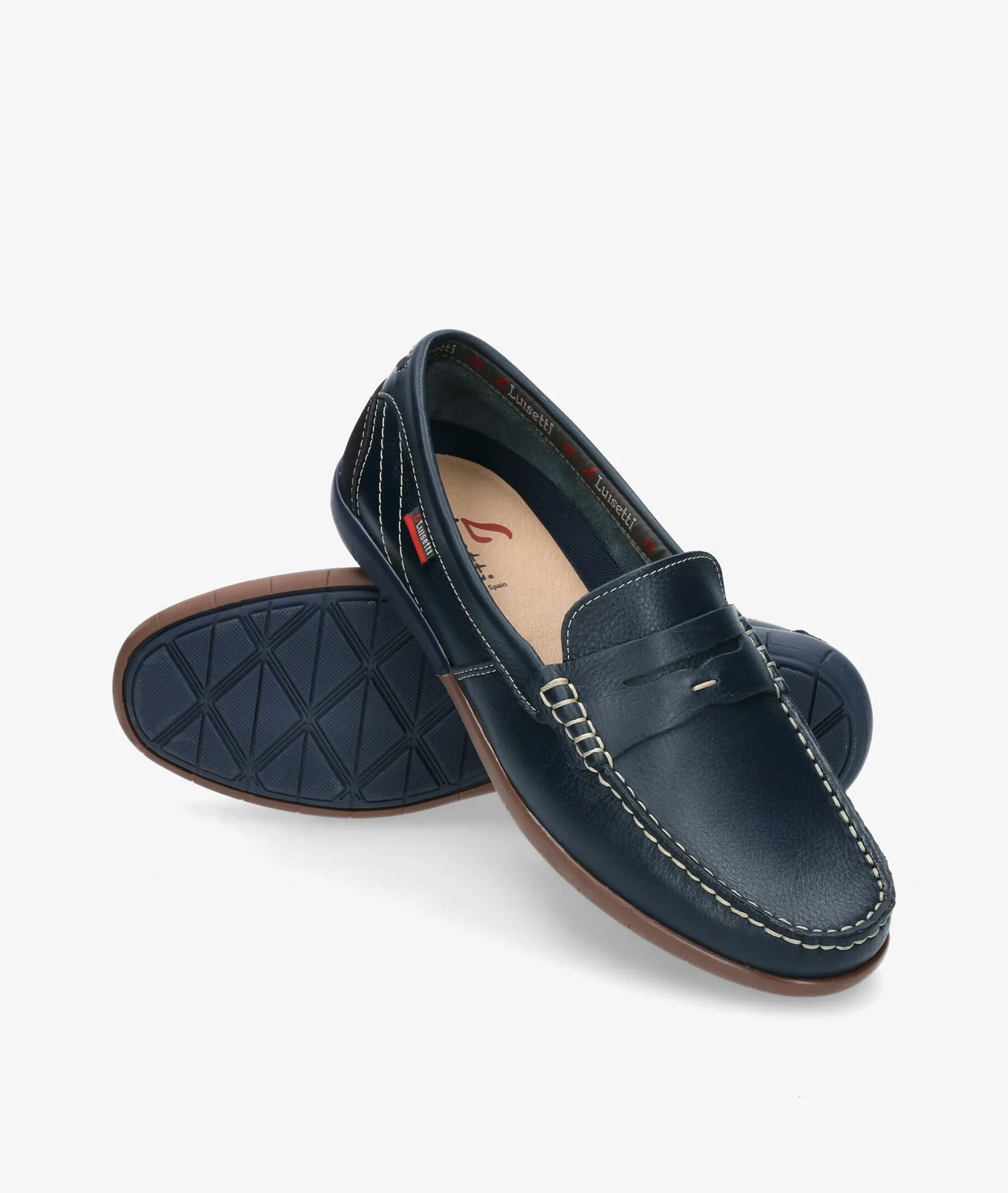 Mocasines LUISETTI 29301 NA en azul marino