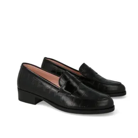 MOCASINES MUJER NEGROS PIEL MOD. ALASKA NEGRO