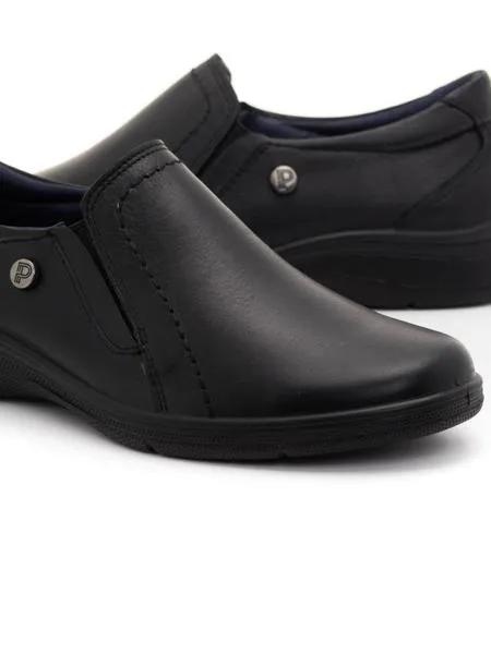 mocasines pitillos 2931 de piel negros